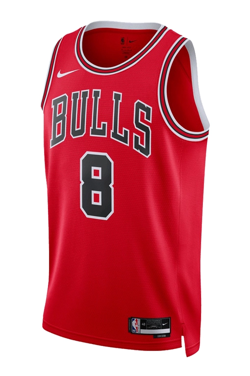 NIKE CHICAGO BULLS ZACH LAVINE NBA SWINGMAN 2022/23 ICON EDITION JERSEY  'RED'