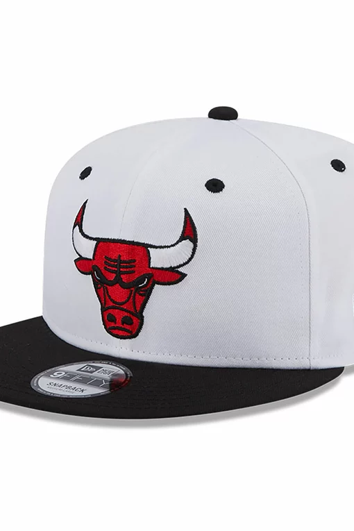 NEW ERA CHICAGO BULLS WHITE CROWN PATCH 9FIFTY SNAPBACK CAP 'WHITE BLACK'