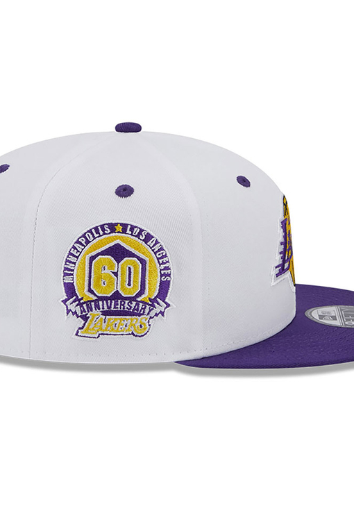 NEW ERA LOS ANGELES LAKERS WHITE CROWN PATCH 9FIFTY SNAPBACK CAP 'WHITE'