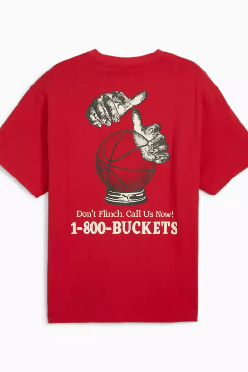 Puma PUMA 1-800-BUCKETS FOR ALL TIME RED T-SHIRT 'RED' NBA