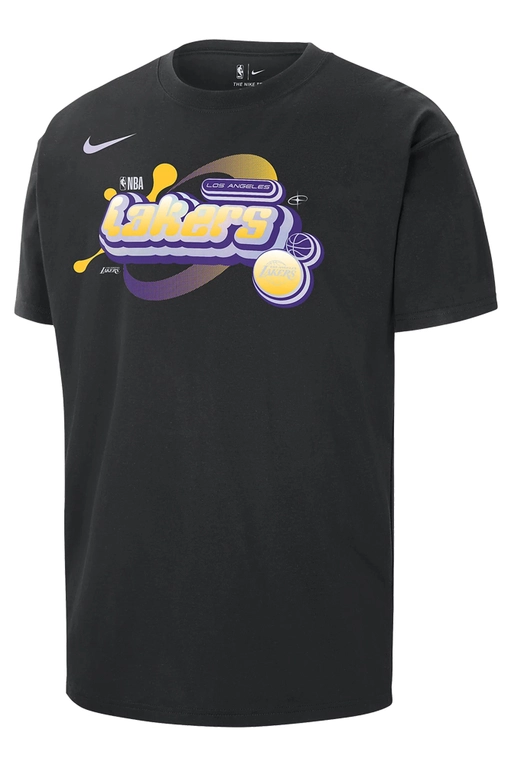 NIKE LOS ANGELES LAKERS COURTSIDE NBA MAX90 T-SHIRT 'BLACK'