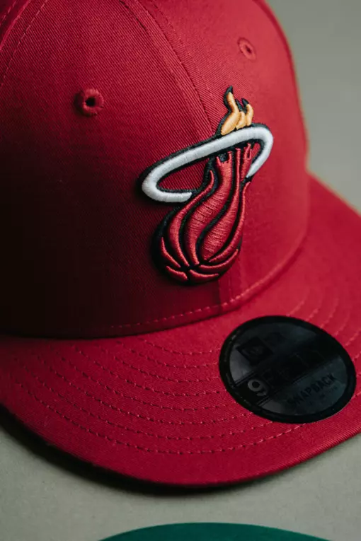 New Era New Era Miami Heat NBA Rear Logo 9Fifty Snapback Cap