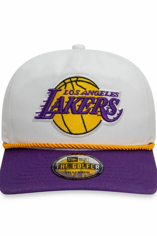 NEW ERA LOS ANGELES LAKERS WASHED NBA GOLFER SNAPBACK CAP 'WHITE'