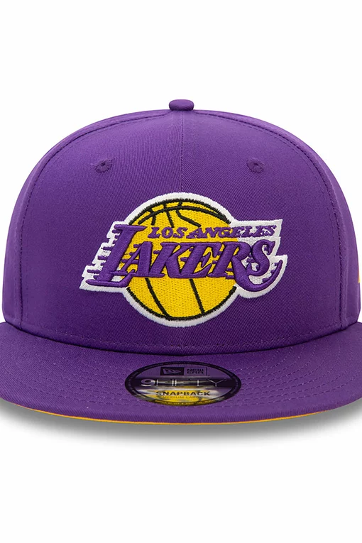 NEW ERA LOS ANGELES LAKERS NBA REAR LOGO 9FIFTY SNAPBACK CAP 'PURPLE'