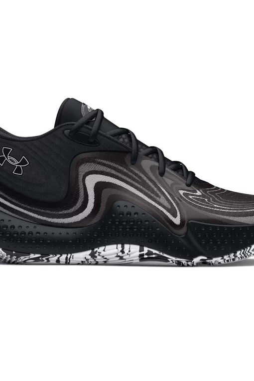 Under Armour UA Spawn Mid Basketball Shoes 'Black' NBA - Main Image