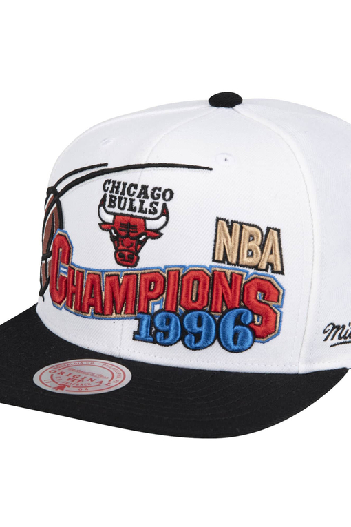 NBA 96 CHAMPIONS WAVE 2T SNAPBACK HWC CHICAGO BULLS 'WHITE/BLACK'