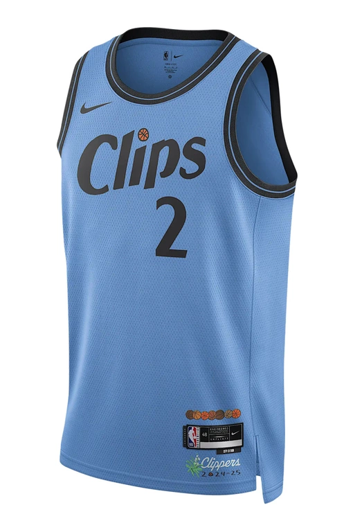 NIKE KAWHI LEONARD LA CLIPPERS 2024/25 CITY EDITION DRI-FIT NBA SWINGMAN  JERSEY 'BLUE'