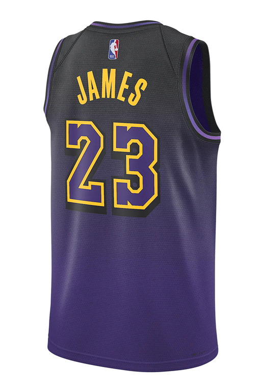 Nike LeBron James #6 LA Lakers City Edition Swingman Jersey Purple Size 2XL hot (56)