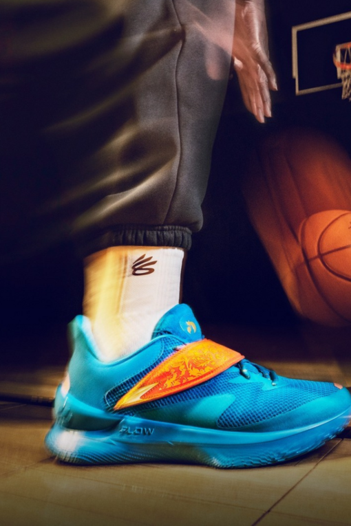 UA CURRY FOX 'HAPPY FOX DAY' BASKETBALL SHOES 'CAPRI BLUE'