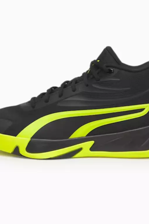 Puma Puma Court Pro Basketball Shoes 'Black Electric Lime' NBA