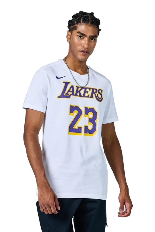 Nike - Nike Lebron James Los Angeles Lakers #23 NBA T-Shirt 'White