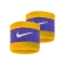 NIKE SWOOSH WRISTBANDS (1 PAIR) 'UNIVERSITY GOLD/COURT PURPLE/UNIVERSITY GOLD'