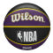 WILSON NBA TEAM TRIBUTE BASKETBALL LOS ANGELES LAKERS SIZE 7 'PURPLE'