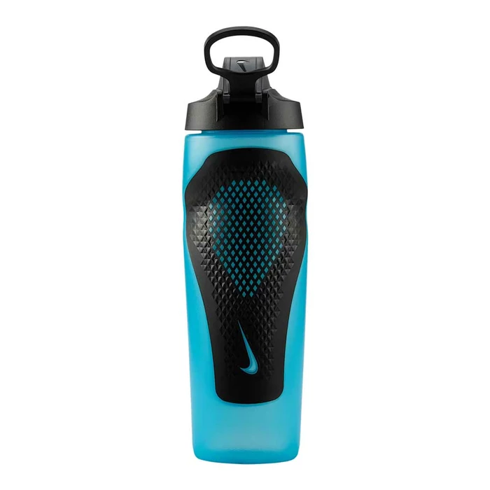 NIKE REFUEL BOTTLE LOCKING LID 710 ML 'BALTIC BLUE/BLACK/BLACK IRIDESCENT'