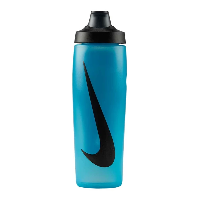 NIKE REFUEL BOTTLE LOCKING LID 710 ML 'BALTIC BLUE/BLACK/BLACK IRIDESCENT'