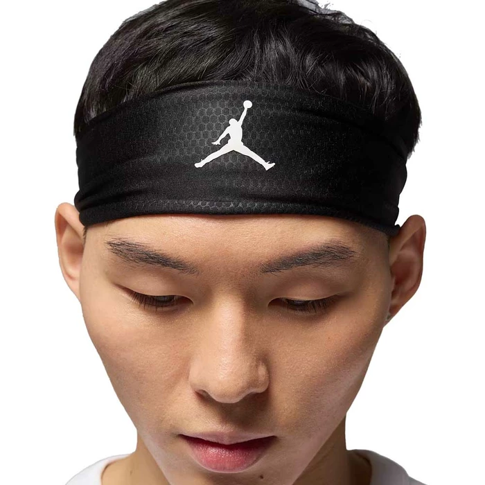 JORDAN DRI-FIT PERFORMANCE SPORT ADJ HEADBAND 'BLACK/WHITE'