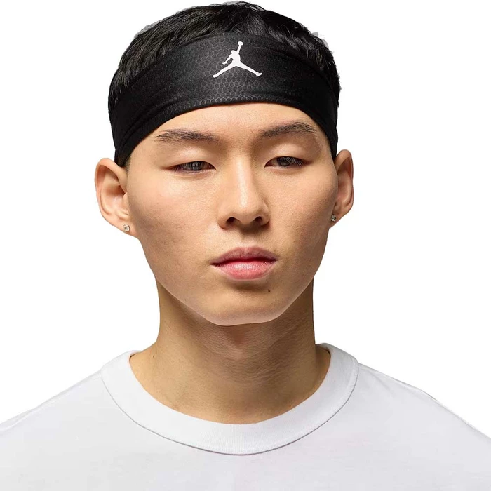 JORDAN DRI-FIT PERFORMANCE SPORT ADJ HEADBAND 'BLACK/WHITE'