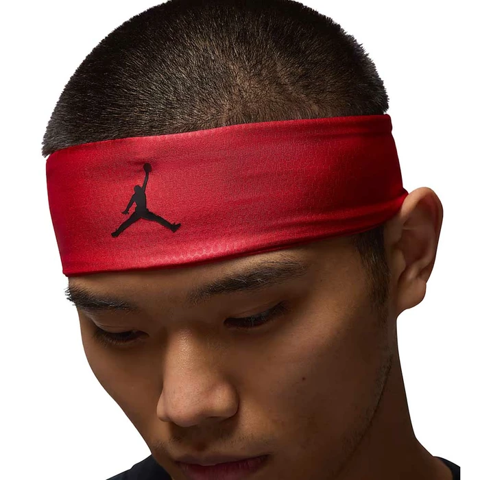 JORDAN DRI-FIT PERFORMANCE SPORT ADJ HEADBAND 'GYM RED/BLACK'