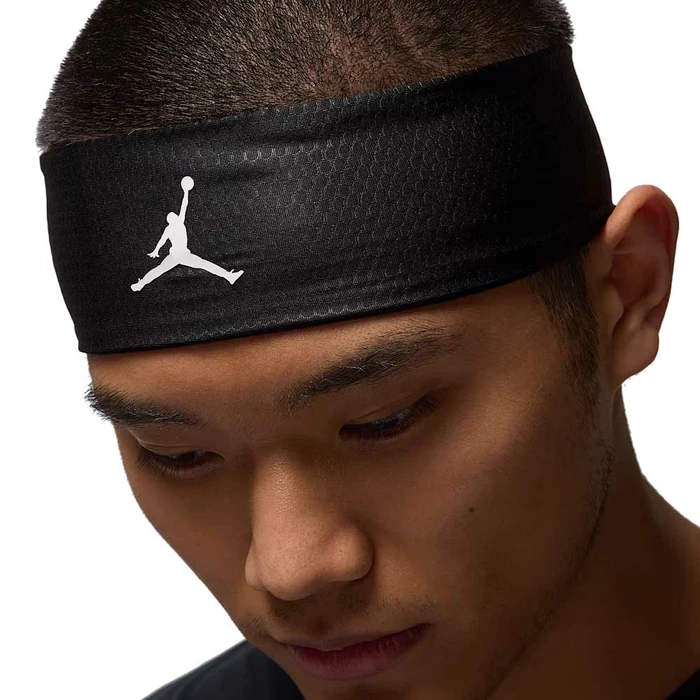 JORDAN DRI-FIT PERFORMANCE SPORT HEADBAND 'BLACK/WHITE'