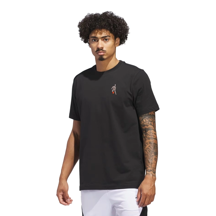 ADIDAS HOOPS FOR ALL GRAPHIC TEE 'BLACK'