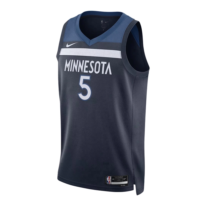 NIKE ANTHONY EDWARDS MINNESOTA TIMBERWOLVES ICON EDITION NBA SWINGMAN DRI-FIT JERSEY 'NAVY BLUE'