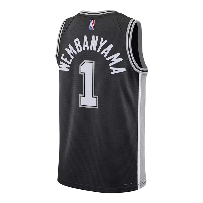 NIKE VICTOR WEMBANYAMA SAN ANTONIO SPURS ICON EDITION NBA SWINGMAN JERSEY 'BLACK'