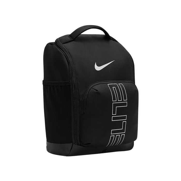 NIKE VARSITY ELITE BASKETBALL SHOE BAG (14L) 'BLACK/METALLIC SILVER'