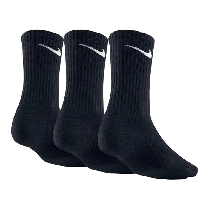 NIKE PERFORMANCE LIGHTWEIGHT TRAINING CREW SOCKS (3 PAIRS) 'BLACK/WHITE'