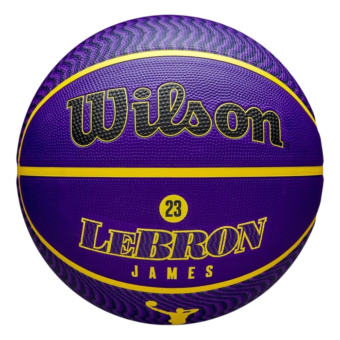 WILSON NBA PLAYER ICON OUTDOOR BASKETBALL LEBRON JAMES 'PURPLE'
