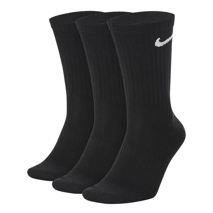 NIKE EVERYDAY LIGHTWEIGHT TRAINING CREW SOCKS (3 PAIRS) 'BLACK'