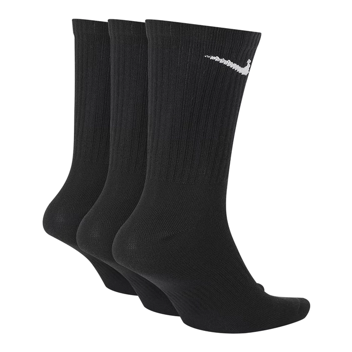 NIKE EVERYDAY LIGHTWEIGHT TRAINING CREW SOCKS (3 PAIRS) 'BLACK'