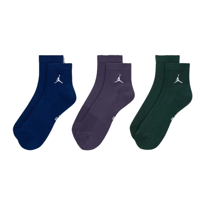 JORDAN EVERYDAY ANKLE SOCKS (3 PAIRS) 'MULTI-COLOUR'