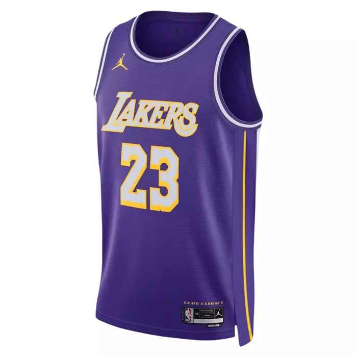 NIKE LOS ANGELES LAKERS LEBRON JAMES DRI-FIT NBA 2025/26 STATEMENT EDITION SWINGMAN JERSEY 'FIELD PURPLE'