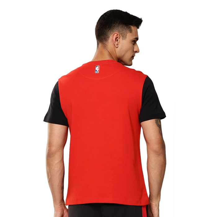 NBA CHICAGO BULLS PRINTED RAGLAN T-SHIRT 'RED'