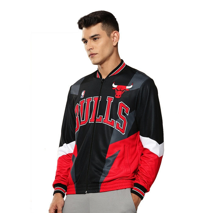 NBA CHICAGO BULLS LIGHTWEIGHT JACKET 'BLACK/RED'
