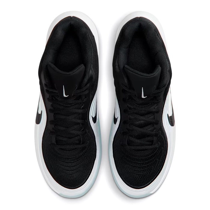 NIKE MEN'S PRECISION 8 MID BASKETBALL SHOES 'BLACK/WHITE/ICE BLUE'