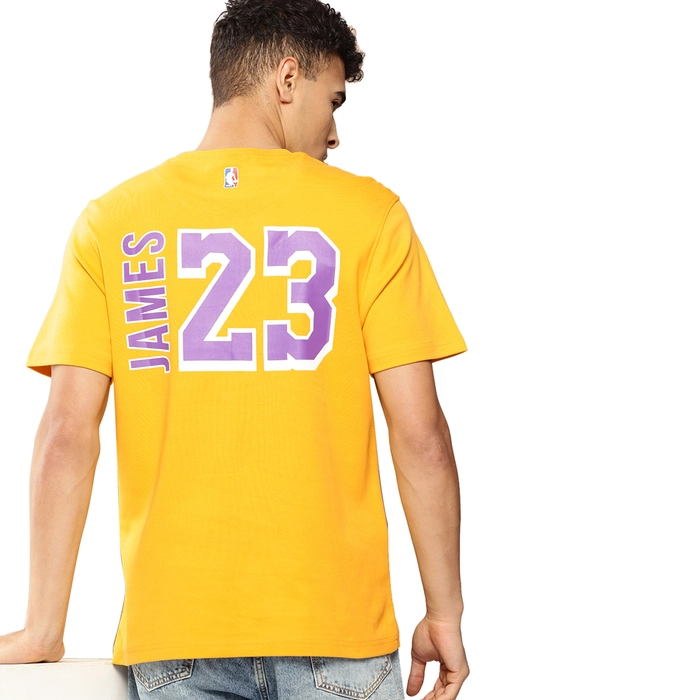 NBA LEBRON JAMES CLASSIC PRINTED T-SHIRT 'YELLOW'