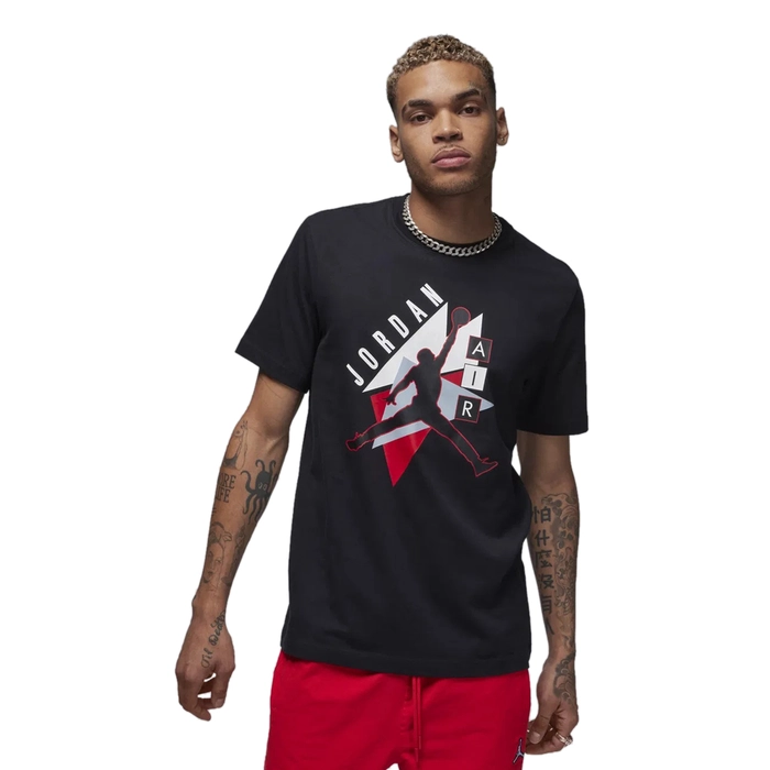 JORDAN MEN'S GFX SS CREW3 GRAPHIC T-SHIRT 'BLACK'
