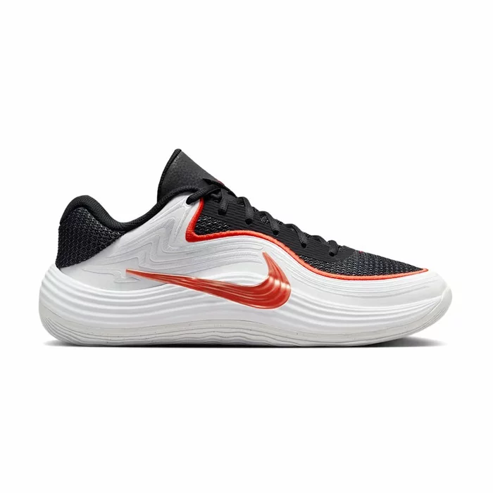 NIKE MEN'S PRECISION 8 LOW BASKETBALL SHOES 'BLACK/WHITE/PICANTE RED'