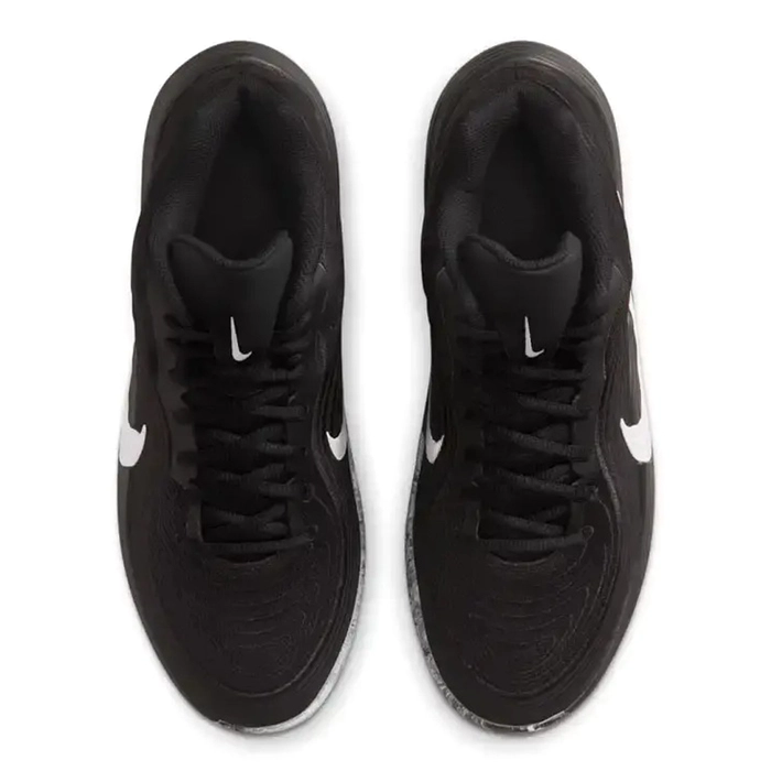 NIKE MEN'S PRECISION 8 MID BASKETBALL SHOES - 'BLACK/WHITE'