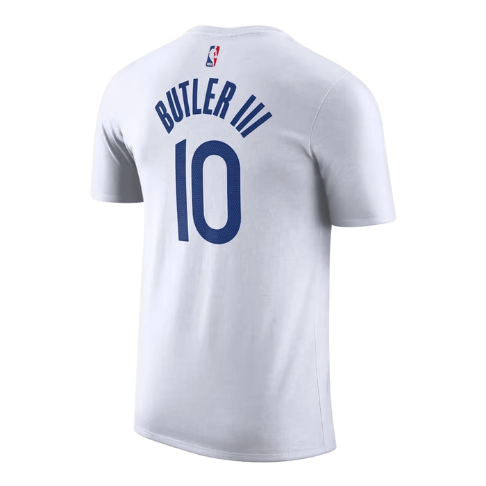 NIKE MENS NBA JIMMY BUTLER GOLDEN STATE WARRIORS  SHORT SLEEVE TSHIRT 'WHITE'