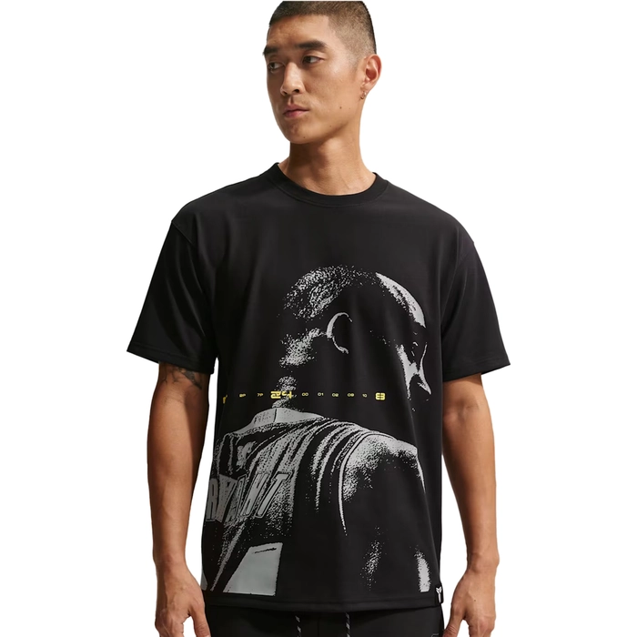 NIKE MEN'S DRI-FIT KOBE BASKETBALL SHORT SLEEVE T-SHIRT BLACK