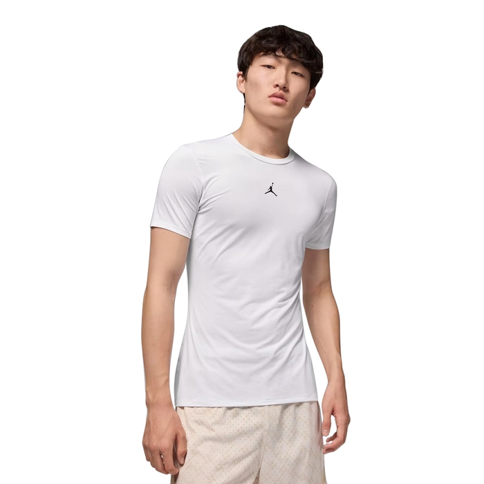 NIKE MEN'S DRI-FIT JORDAN SPORT SHORT-SLEEVE BASE LAYER TOP BLACK