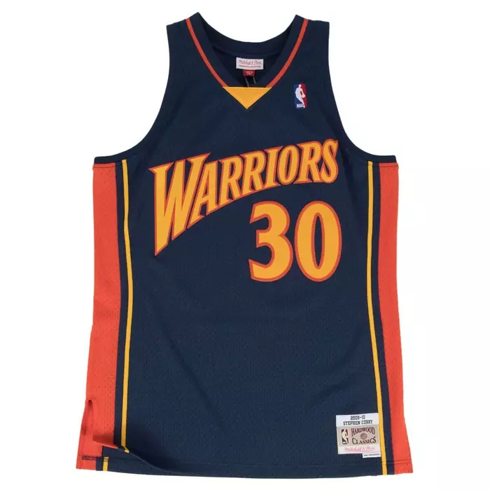SWINGMAN JERSEY GOLDEN STATE WARRIORS ROAD 2009-10 STEPHEN CURRY 'BLUE'