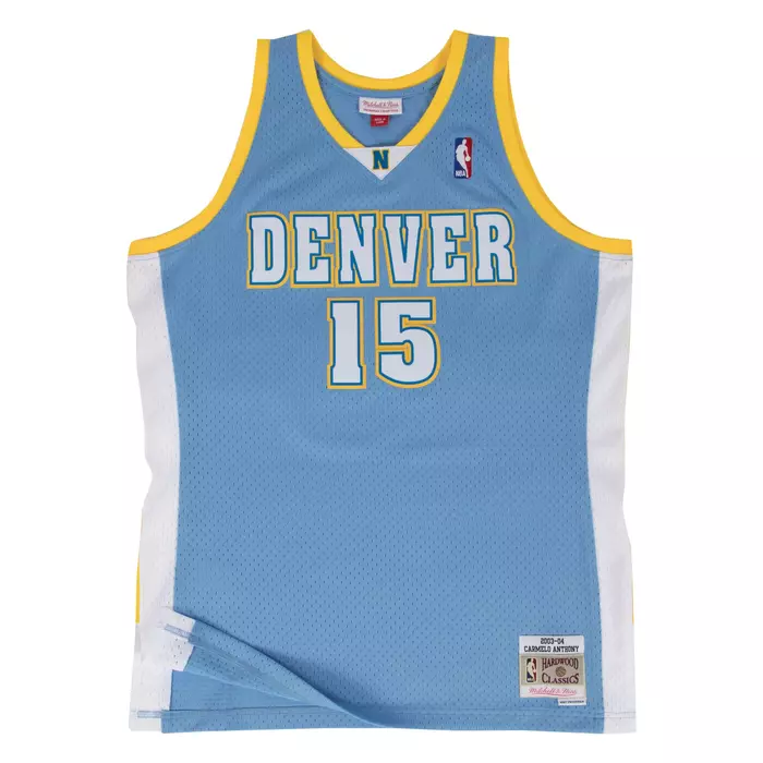 SWINGMAN JERSEY DENVER NUGGETS ROAD 2003-04 CARMELO ANTHONY 'BLUE'