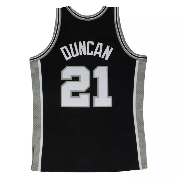 SWINGMAN JERSEY SAN ANTONIO SPURS ROAD 1998-99 TIM DUNCAN 'BLACK'
