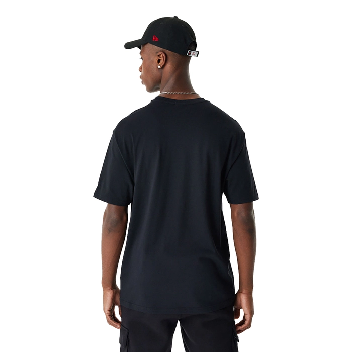 NEW ERA CHICAGO BULLS NBA RETRO GRAPHIC BLACK OVERSIZED T-SHIRT 'BLACK'
