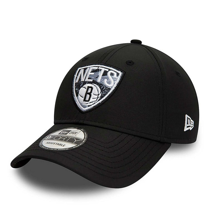 New Era - BROOKLYN NETS PRINT INFILL 9FIFTY SNAPBACK CAP 'BLACK' - NBA