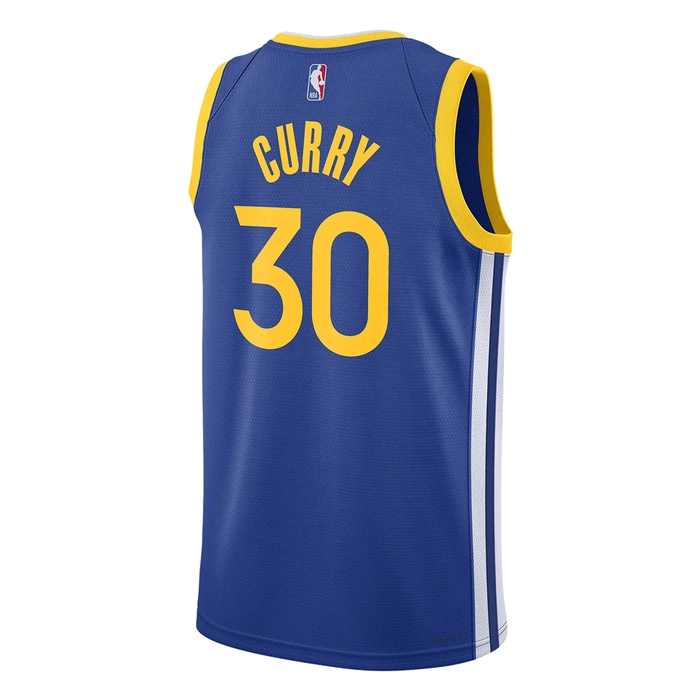 NIKE GOLDEN STATE WARRIORS STEPHEN CURRY DRI-FIT NBA SWINGMAN ICON EDITION JERSEY 'BLUE'