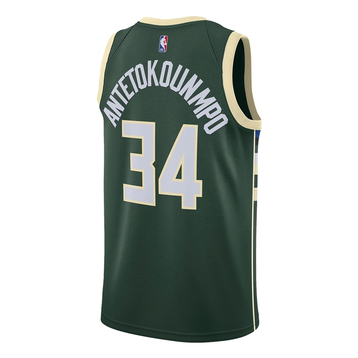 NIKE MILWAUKEE BUCKS GIANNIS ANTETOKOUNMPO DRI-FIT NBA SWINGMAN ICON EDITION 2022/23 JERSEY 'GREEN'